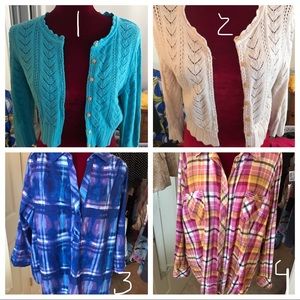 12 shirts/sweaters BUNDLE - save on shipping.